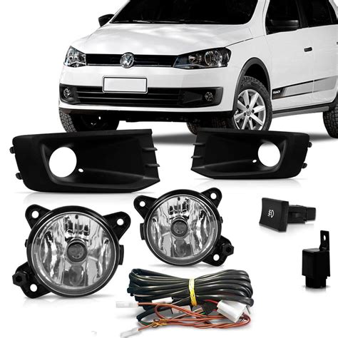 Kit Farol Milha Auxiliar Saveiro G6 Gol Track 2014 2015 2016