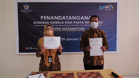 Kppn Gelar Penandatanganan Kontrak Kinerja Dan Pakta Integritas