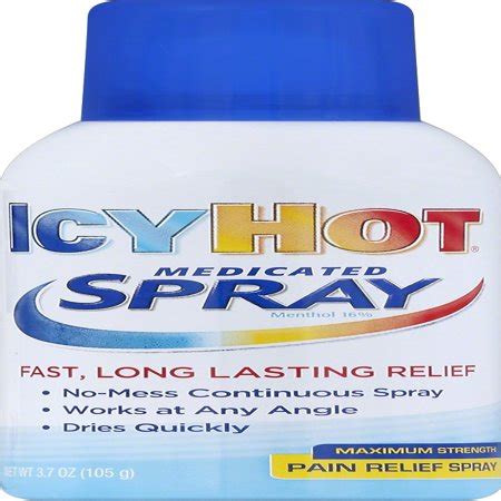 Icy Hot Medicated Pain Relief Spray 4 Fl Oz Walmart