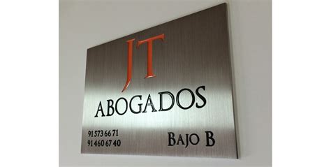 Placa Aluminio Grabado Placas Grabadas Placa Grabada Abogados