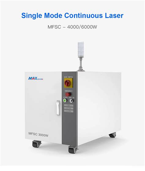 MAX Single Module Continuous Fiber Laser Source MFSC 4000W 6000W Lase