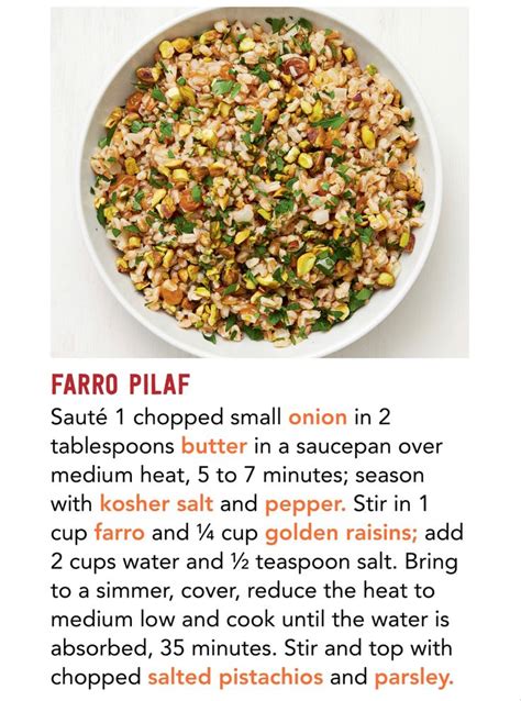 Farro pilaf | Recipes, Farro, Pilaf