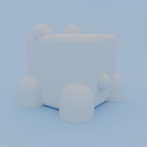 Free STL File Polar Bear Cube Polar Bear Cube 3D Printing Idea To