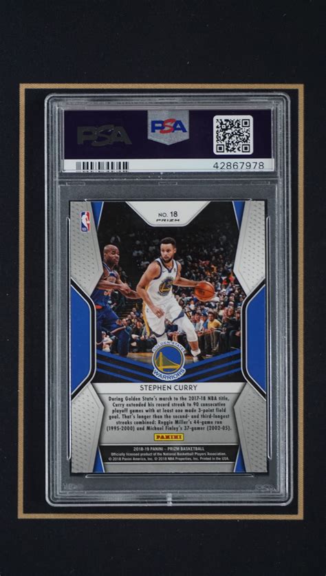 Panini Prizm Stephen Curry Dominance Psa