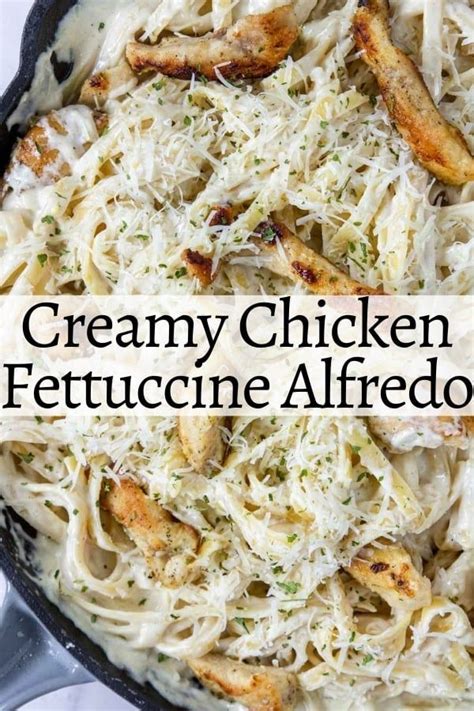 Creamy Chicken Fettuccine Alfredo Recipe