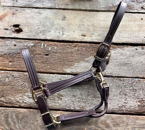 Triple Stitch Leather Halters Double R Tack Llc