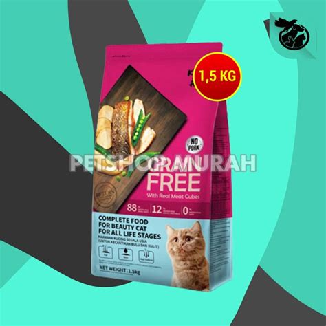 Jual Kitchen Flavour Beauty Cat Food Adult Makanan Kucing Bulu Hair