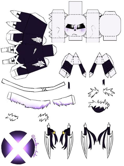 Cross Sans Papercraft Papercraft Creations Dessin