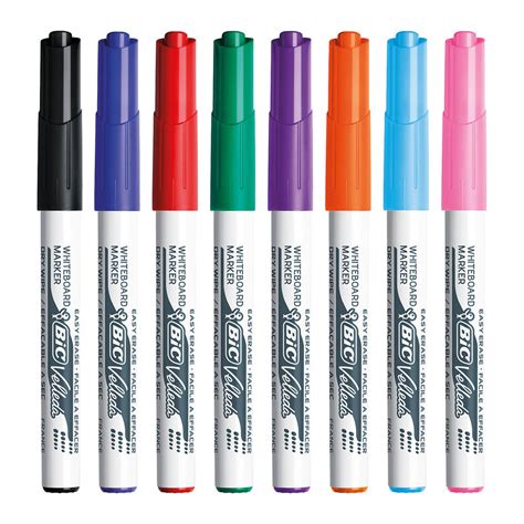 BIC Velleda 1741 Assorted Drywipe Marker Pack Of 8 1199001748