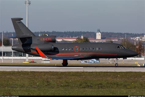 LX LXL Global Jet Luxembourg Dassault Falcon 900EX Photo By Andreas