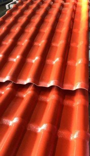 Red Green Grey Choklate Brown Upvc Bamboo Profile Roofing Sheet