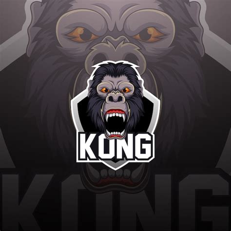 Premium Vector King Kong Esport Mascot Logo