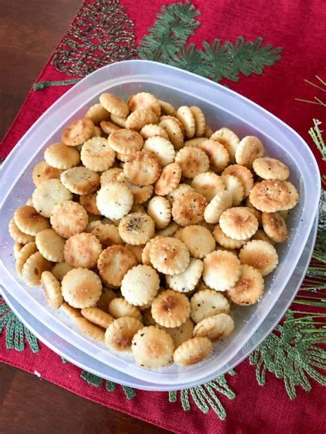 Super Easy Seasoned Oyster Crackers Recipe Diaries