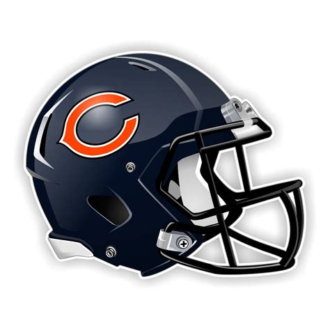 Chicago Bears Football Helmet Decal | Etsy