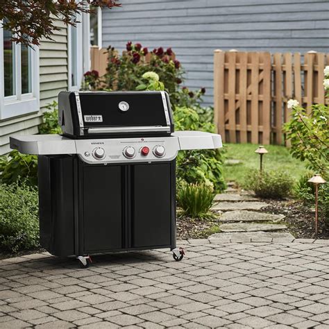 Weber Genesis E Propane Gas Grill With Sear Zone Black