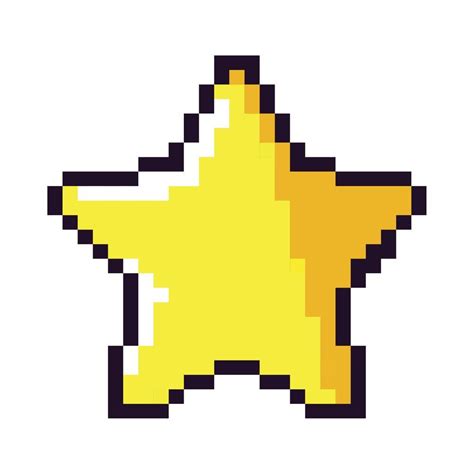 Star Pixel Art 10826043 Vector Art At Vecteezy