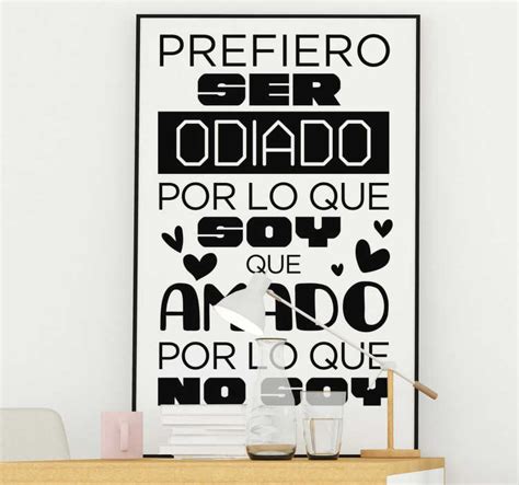 Vinilo Pared Frase Sobre Ser Uno Mismo TenVinilo