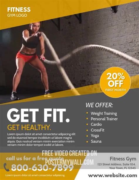 Get Fit with These Amazing Fitness Flyers