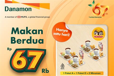 Gandeng Hokben Danamon Hadirkan Promo Paket Makan Berdua Cuma Rp Ribu