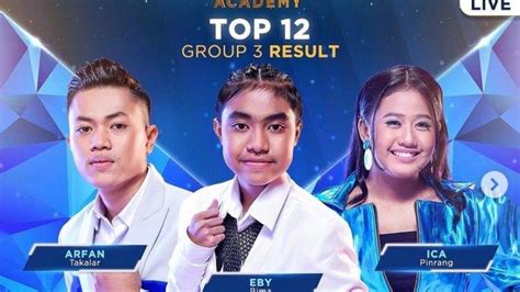 HASIL D Academy 5 Tadi Malam Grup 3 Babak Top 12 Peserta Asal Takalar