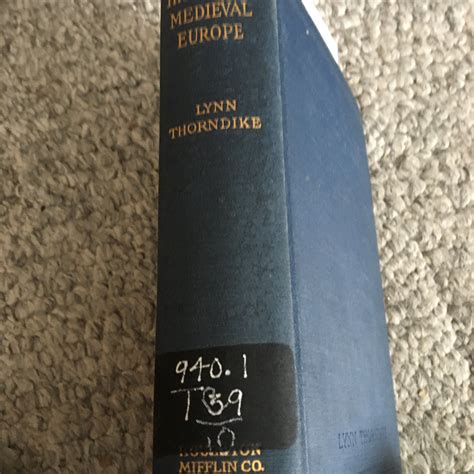 The History Of Medieval Europe By Lynn Thorndike As New Hardcover 1917 1st Edition Valley