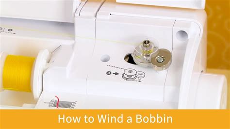 How To Wind A Bobbin On The Baby Lock Brilliant Youtube