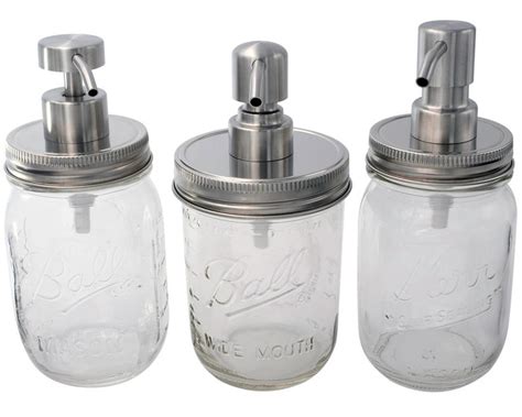 Mason Jar Soap Dispenser Pump Lid Kit Regular Or Wide Mouth Etsy