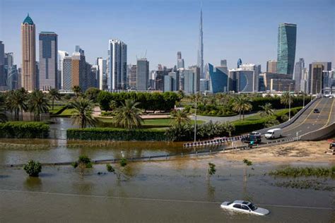 3 Dead Amid Heavy Flooding Caused By Record Rain In The Uae