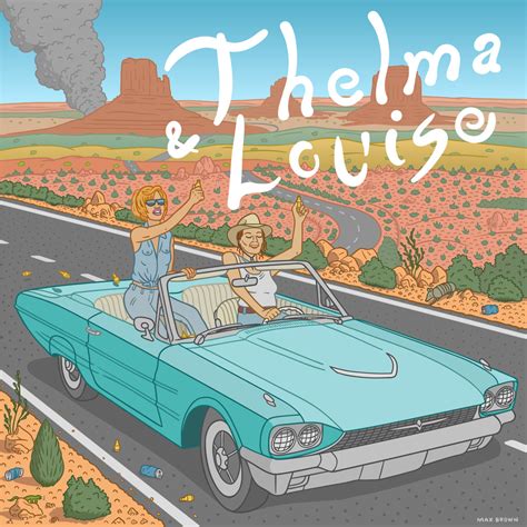 Thelma & Louise Print - Orange Year