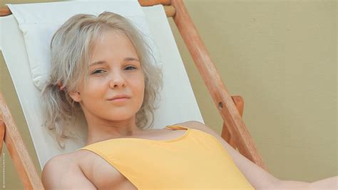 Wallpaper 1920x1080 Px Blonde Deck Chairs Katerina Kozlova Long