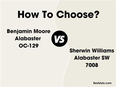 Benjamin Moore Alabaster Vs Sherwin Williams Alabaster