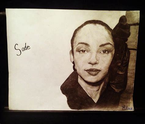 Sade Drawing By Blue Jordan Fine Art America