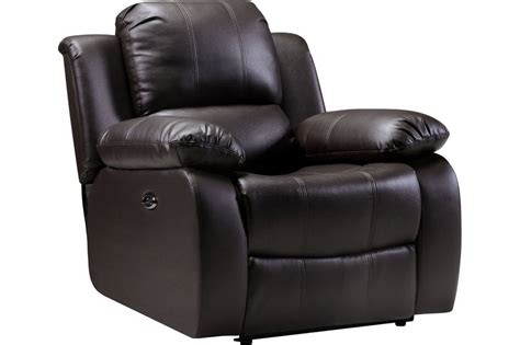 Valencia Brown Leather Electric Recliner Armchair FurnitureInstore