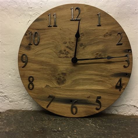 Rustic Clocks Made From Reclaimed Oak And Bees Waxed Steel