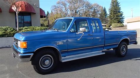 1990 Ford F250 Lariat Diesel extended cab video overview and walk ...