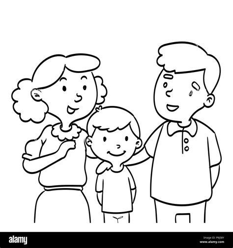 Dibujos De Familia Para Colorear Vsun