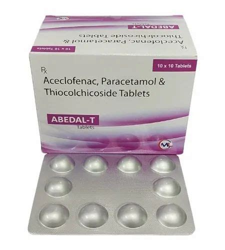 Medsyn Lab Aceclofenac Paracetamol Thiocolchicoside Tablets