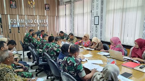 Kadilmil I Padang Memimpin Rapat Monitoring Dan Evaluasi Capaian