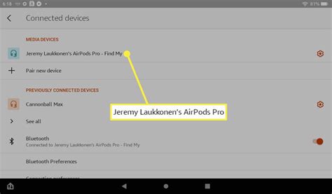 how to connect airpods to kindle paperwhite
