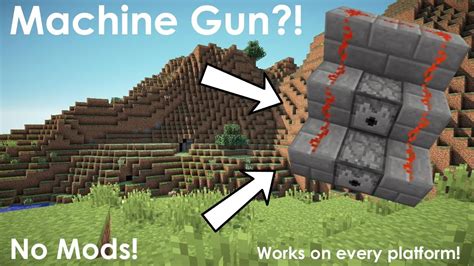 Minecraft How To Make A Gun No Mods First Of You Need To Craft A Weapon