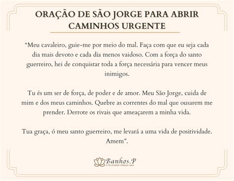 Ora Es De S O Jorge Para Abrir Caminhos E Prote O Noticias Radar