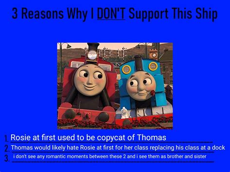 3 reasons on why i don't support Thomas x Rosie by patychavo on DeviantArt