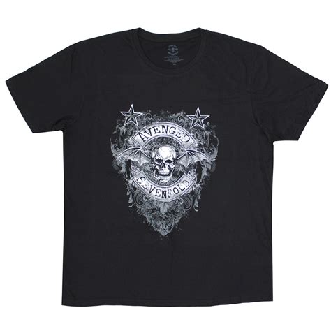 Avenged Sevenfold Stars Flourish T Shirt 412904 Rockabilia Merch Store