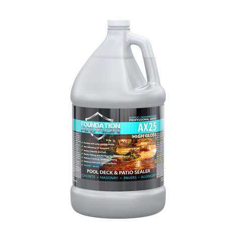 Foundation Armor, Gloss Siloxane Infused Acrylic Concrete Sealer, Model