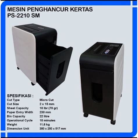 Jual Paper Shredder Kozure Ps Sm Cross Cut Mesin Penghancur