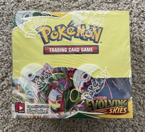 Evolving Skies Factory Sealed Booster Box Pokemon Tcg Sword Shield