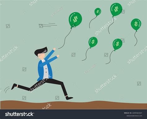 Chasing Money Vector Man Chasing Money Stock Vector (Royalty Free) 2245561027 | Shutterstock