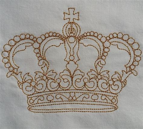 Goldwork Redwork Crowns 5 Machine Embroidery Designs Designs Are