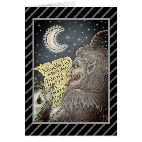 Krampus Naughty List Scary Christmas Story Card Zazzle