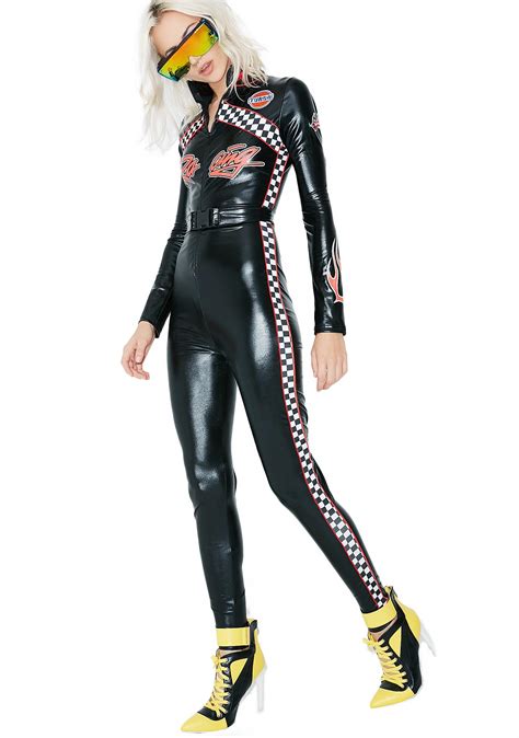 Sexy Speed Racer Jumpsuit Costume | Dolls Kill